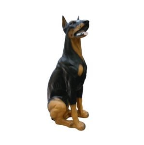Sodo-dekoracija-ŠUO-Dobermanas