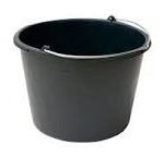 Plastikinis kibiras su metaline rankena 10 L