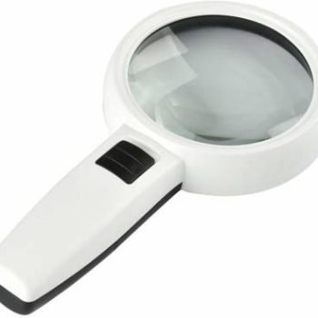 Padidinimo stiklas, lupa su led apšvietimu