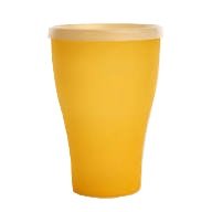 Plastikinis puodelis 0,5 L su dangciu