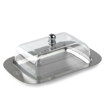 Metalinė sviestinė su plastikiniu dangčiu