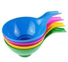 Plastikinis platus piltuvas stiklainiams