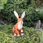 Dekoratyvinė statulėlė sodui ZUIKIS
